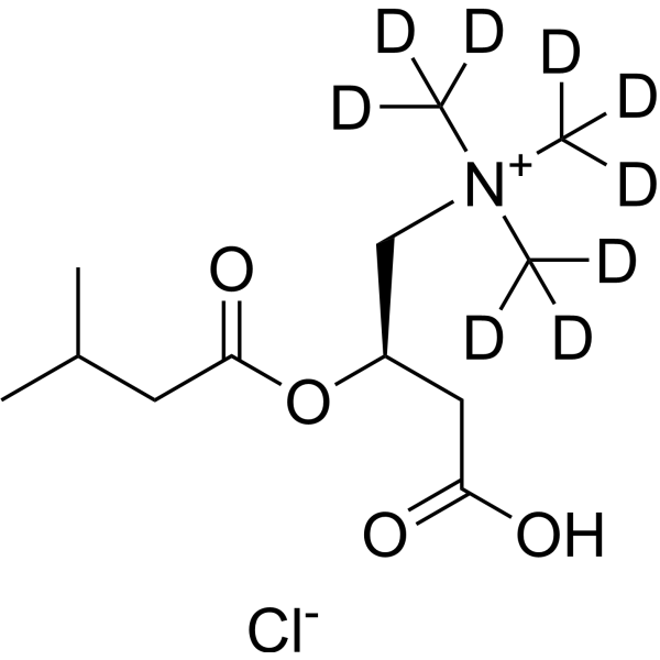 Isovalerylcarnitine-d<sub>9</sub> chloride Chemical Structure