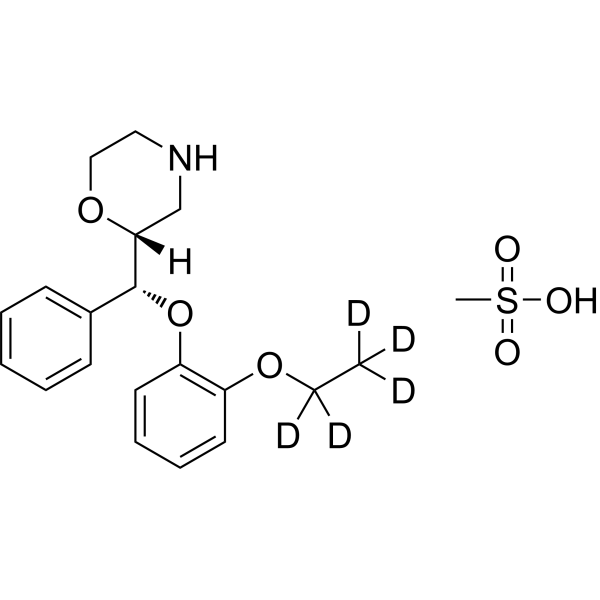 Reboxetine-d<sub>5</sub> mesylate Chemical Structure
