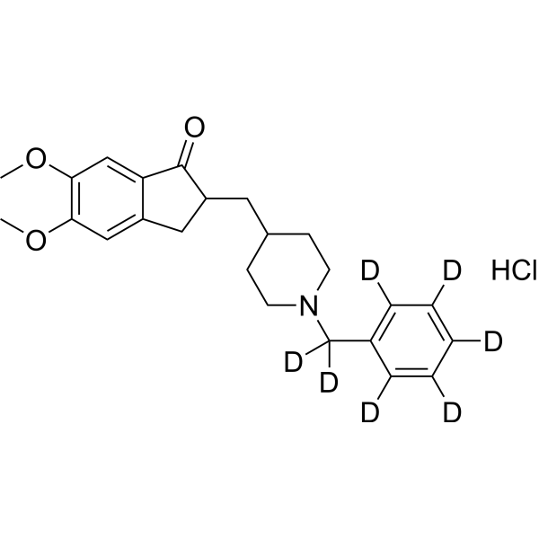 Donepezil-d<sub>7</sub> hydrochloride Chemical Structure