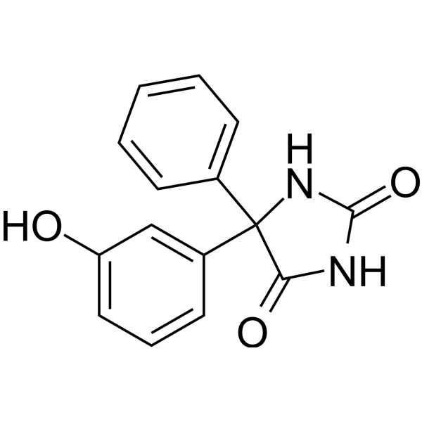 5-(3-hydroxyphenyl)-5-phenylhydantoin Chemical Structure