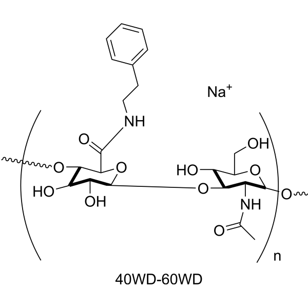 Sodium phenyl ethylamido hyaluronate（20% substitution） Chemical Structure