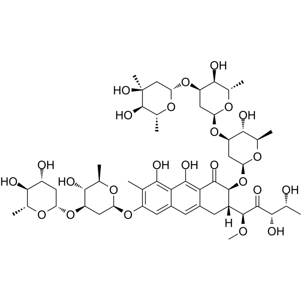 Deoliosyl-3C-α-L-digitoxosyl-MTM Chemical Structure