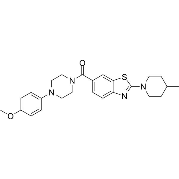 Anisole-piperazine-methanone-benzothiazole-p-methylpiperidine Chemical Structure