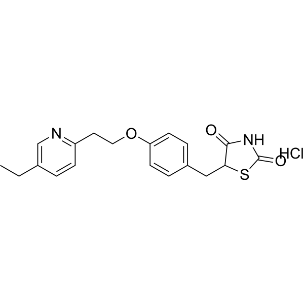 Pioglitazone hydrochloride (Standard) Chemical Structure