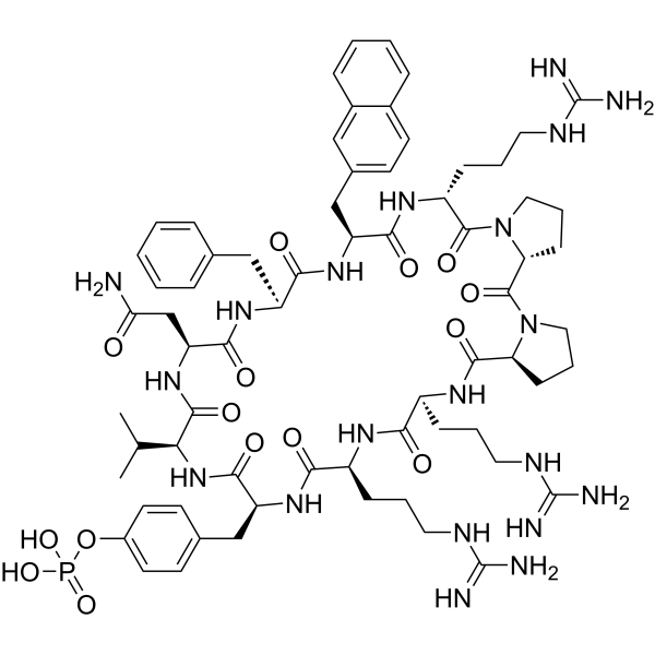Grb2 SH2 domain inhibitor 1 Chemical Structure