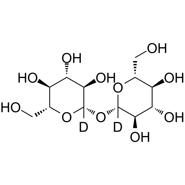 β,β-Trehalose-d2 Chemical Structure