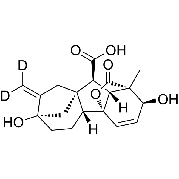 Gibberellic acid-d<sub>2</sub> Chemical Structure