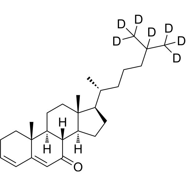 Cholesta-3,5-diene-7-one-25,26,26,26,27,27,27-d<sub>7</sub> Chemical Structure
