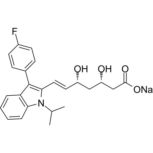 (3S,5R)-Fluvastatin sodium Chemical Structure