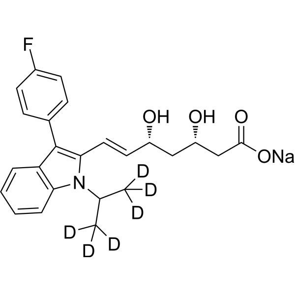 (3S,5R)-Fluvastatin-d6 sodium