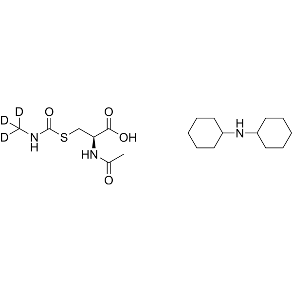 N-Acetyl-S-(N-<em>methyl</em>-carbamoyl)-L-cysteine-d3 dicyclohexylamine
