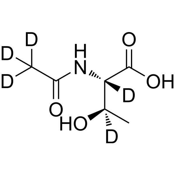 Acetyl-L-threonine-d<sub>5</sub> Chemical Structure