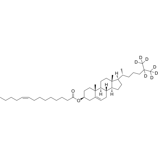 14:1 cholesteryl ester-d<sub>7</sub> Chemical Structure