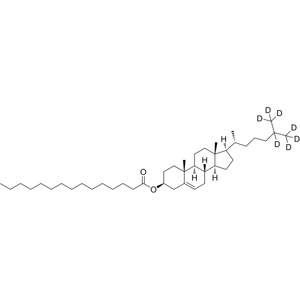 15:0 Cholesteryl ester-d<sub>7</sub> Chemical Structure