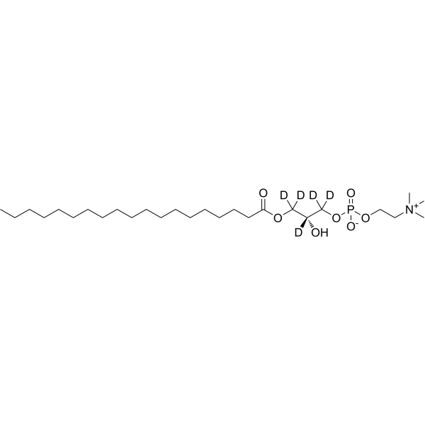 19:0 Lyso PC-d<sub>5</sub> Chemical Structure