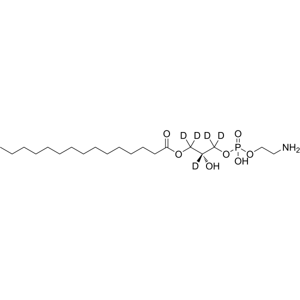 15:0 Lyso PE-d<sub>5</sub> Chemical Structure