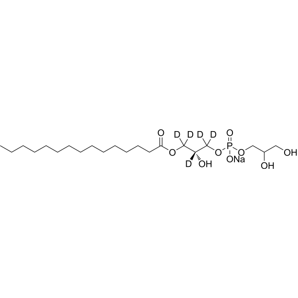 15:0 Lyso PG-d<sub>5</sub> Chemical Structure