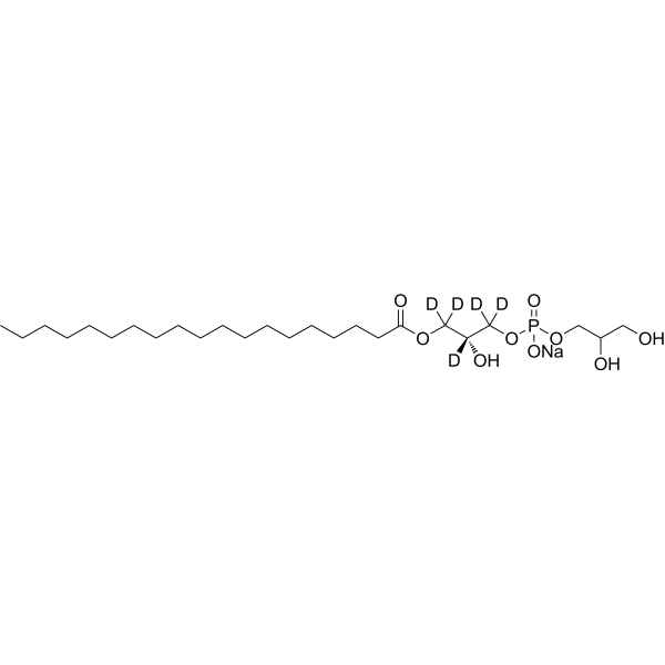 19:0 Lyso PG-d<sub>5</sub> Chemical Structure
