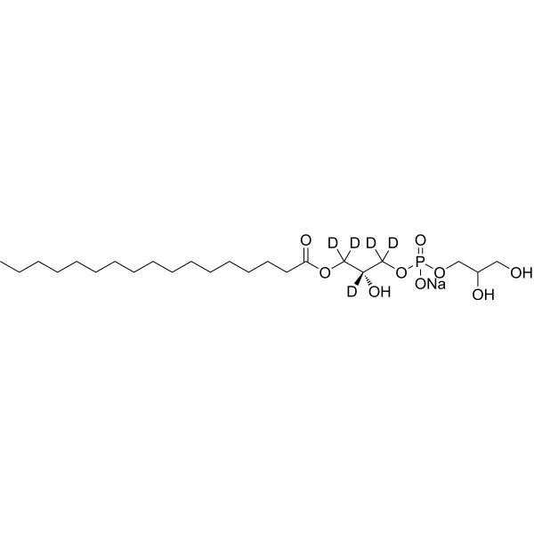17:0 Lyso PG-d<sub>5</sub> Chemical Structure