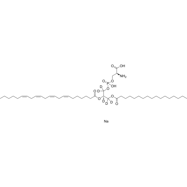 1-Heptadecanoyl-2-docosatetraenoyl-sn-<em>glycero</em>-3-<em>phospho</em>- L-<em>serine</em>-d5 sodium
