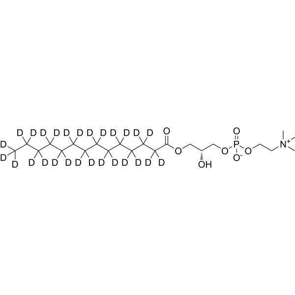 14:0 Lyso PC-d<sub>27</sub> Chemical Structure