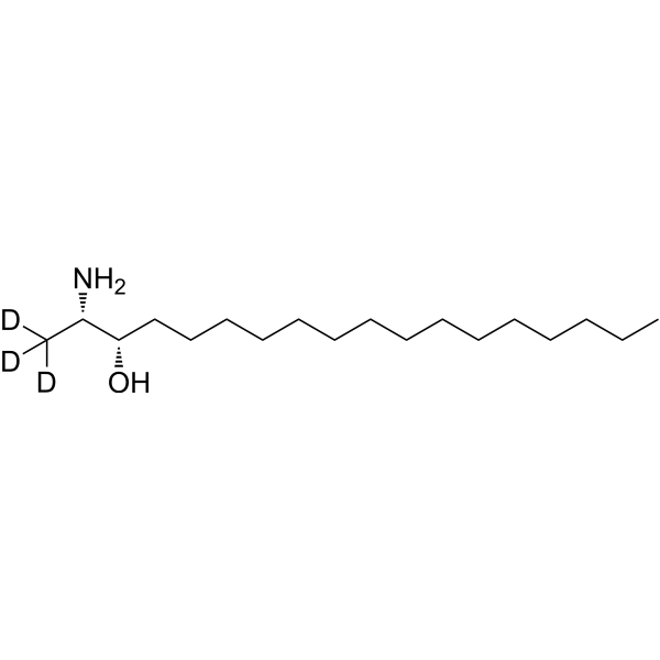 1-Deoxy-L-threo-sphinganine-d<sub>3</sub> Chemical Structure