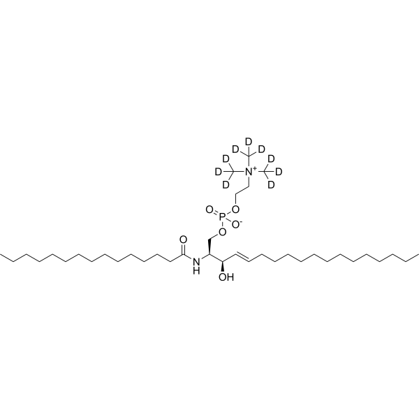 15:0 SM (d18:1/15:0)-d9 Chemical Structure