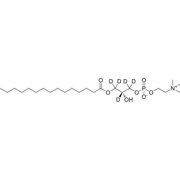 15:0 Lyso PC-d<sub>5</sub> Chemical Structure