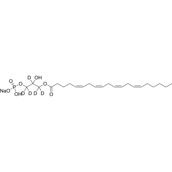 Arachidonoyl LPA-d<sub>5</sub> Chemical Structure