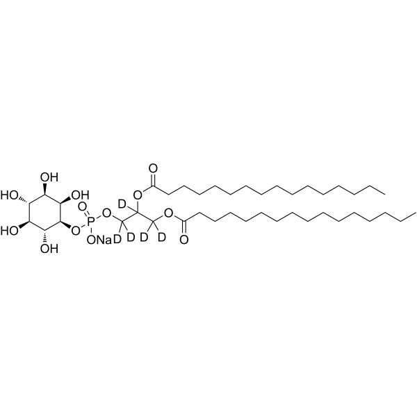 D-Myo-phosphatidylinositol diC16-d5 Chemical Structure
