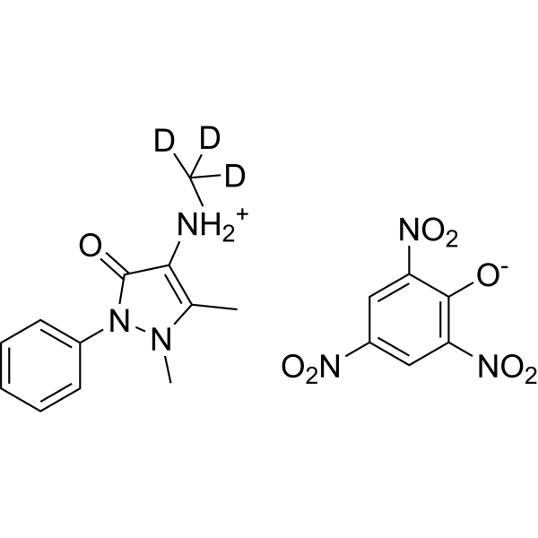 4-Methylaminoantipyrine-d3 (picrate) Chemical Structure