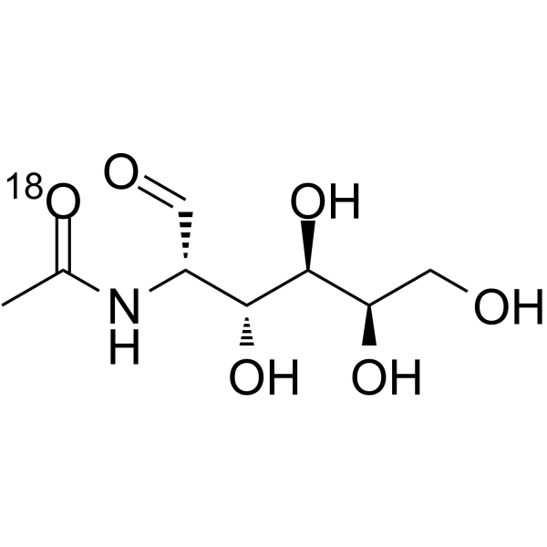 2-Acetamido-2-deoxy-D-talose-18O Chemical Structure
