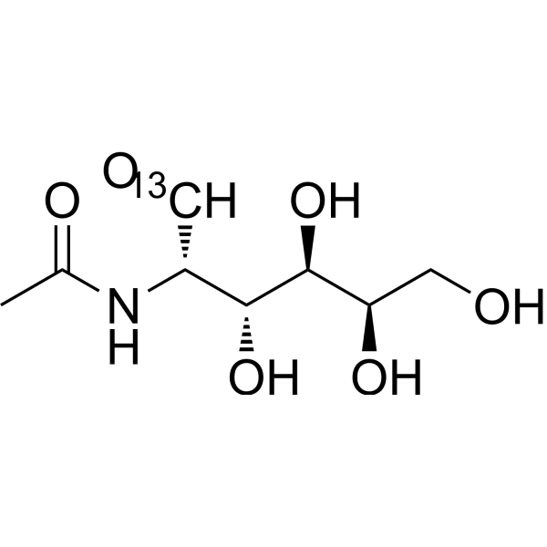 N-acetyl-D-talosamine-13C Chemical Structure
