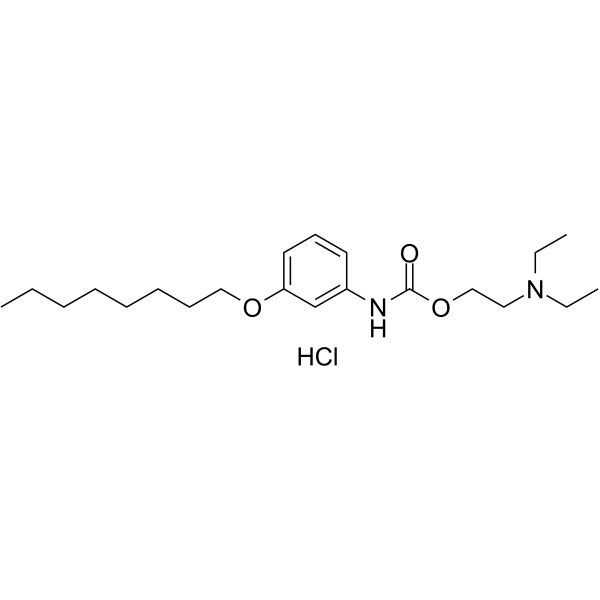 <em>2</em>-(Diethylamino)<em>ethyl</em> (<em>3</em>-(octyloxy)phenyl)carbamate hydrochloride