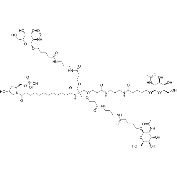 Triantennary GalNAc-1 Chemical Structure