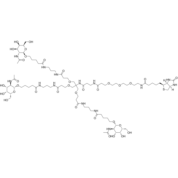 tri-GalNAc biotin Chemical Structure
