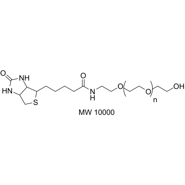 Biotin-PEG-OH (MW 10000) Chemical Structure