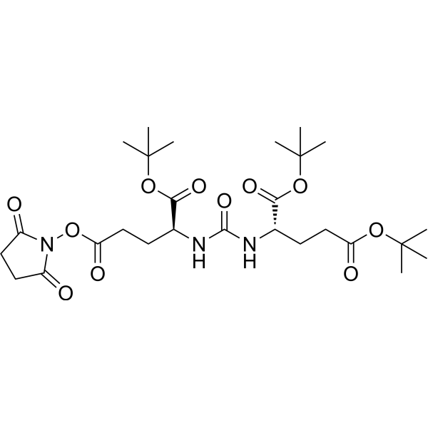 Glu-urea-Glu-NHS ester Chemical Structure