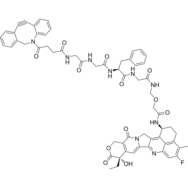 DIBAC-GGFG-NH2CH2-Dxd Chemical Structure