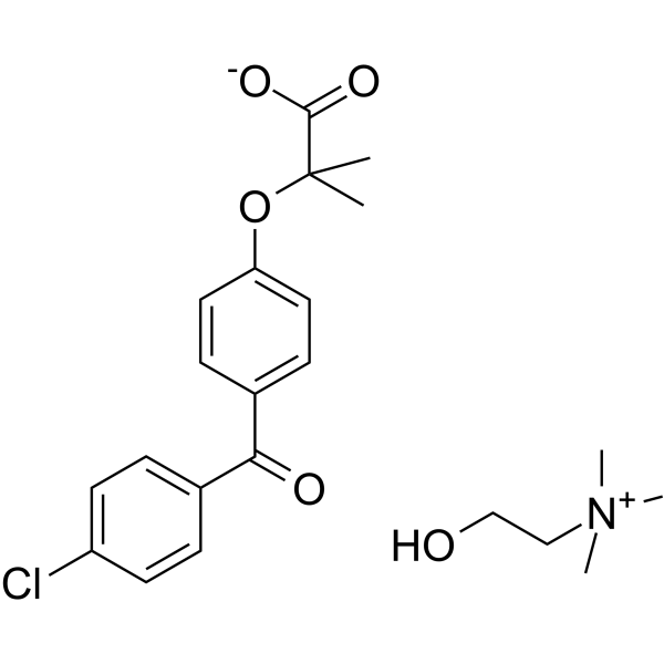 Choline Fenofibrate Chemical Structure