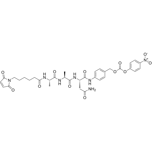 MC-Ala-Ala-Asn-PAB-PNP Chemical Structure