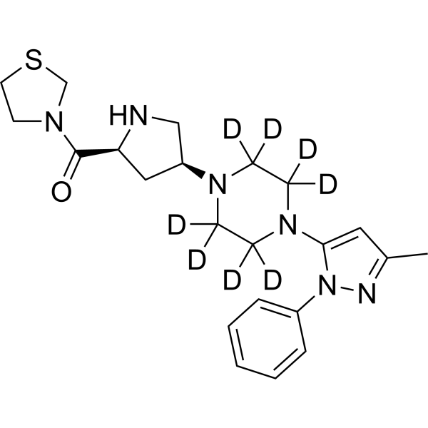 Teneligliptin-d<sub>8</sub> Chemical Structure