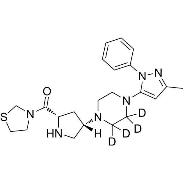 Teneligliptin-d<sub>4</sub> Chemical Structure