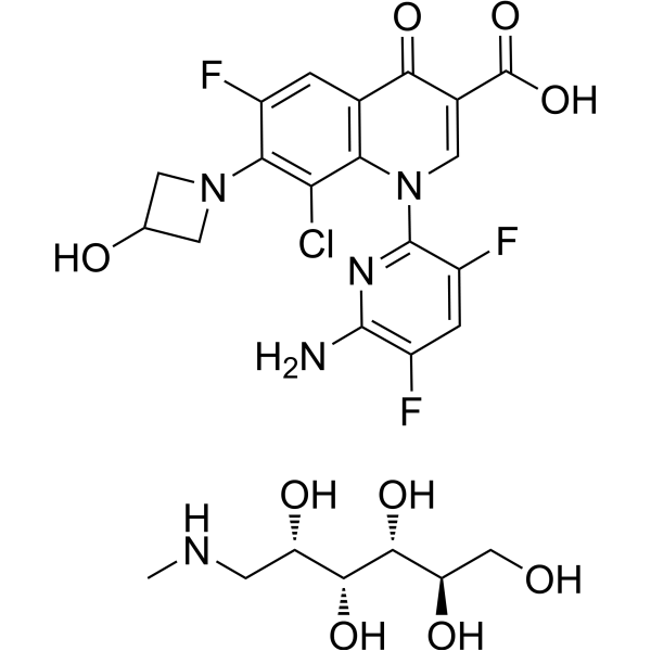 Delafloxacin meglumine Chemical Structure