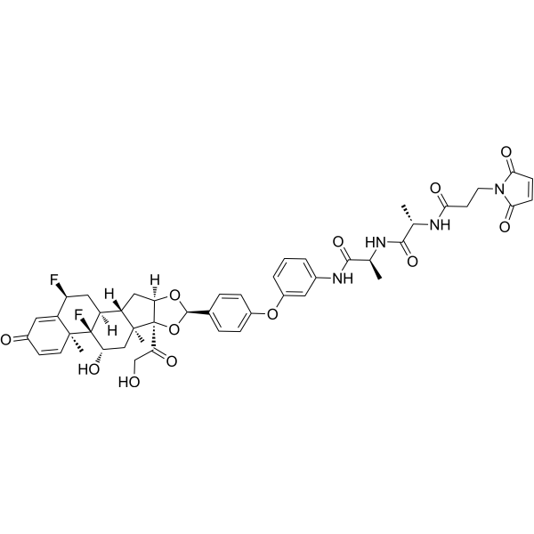 Glucocorticoid receptor agonist-2 Ala-Ala-Mal Chemical Structure