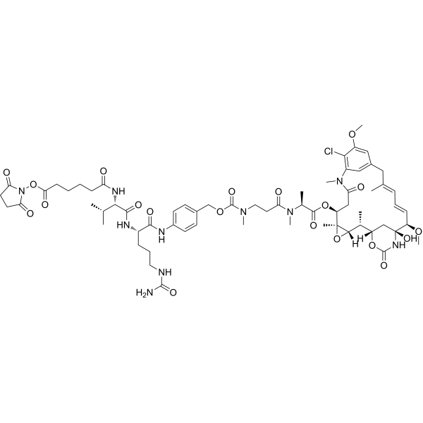 SC-VC-PAB-N-Me-L-Ala-Maytansinol Chemical Structure