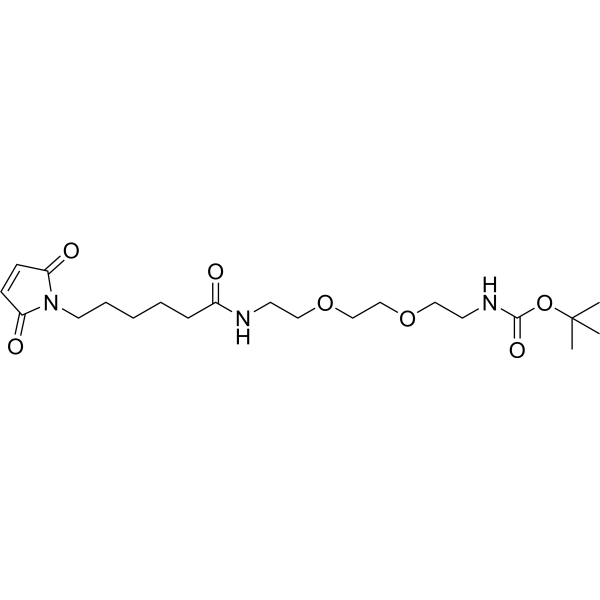 MC-PEG2-Boc Chemical Structure