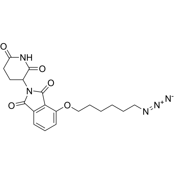 Thalidomide-O-C6-azide Chemical Structure
