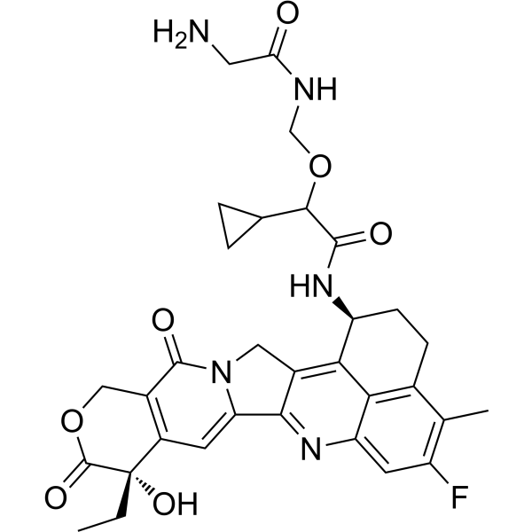 Gly-Cyclopropane-Exatecan Chemical Structure