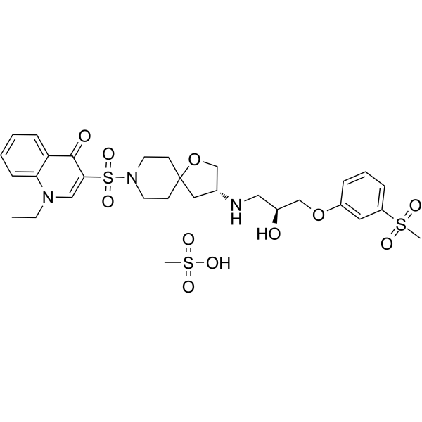 Vemtoberant mesylate Chemical Structure